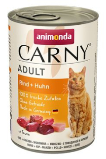 Animonda konz. kočka CARNY Adult hovězí/kuřecí 400g
