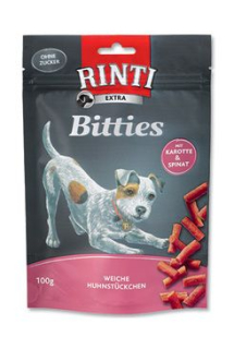 Rinti Dog Extra Mini-Bits pochoutka mrkev+špenát 100g