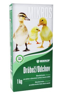 Mikrop Mikros Drůbež s vitamíny plv 1kg krabička