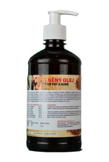 Lněný olej pro koně a psy ZEUS  500ml