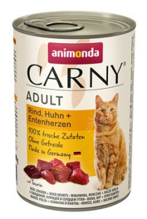 Animonda konz. kočka CARNY Adult hov/kuře/kachna 400g