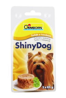 Gimdog konz. ShinyDog tuňák/hovězí 2x85g