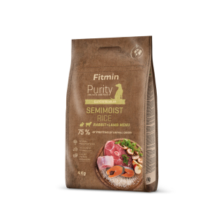 Fitmin dog Purity Rice Semimoist Rabbit&Lamb - 4 kg