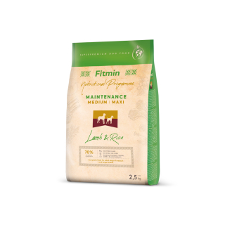 Fitmin dog medium maxi lamb&rice - 2,5 kg