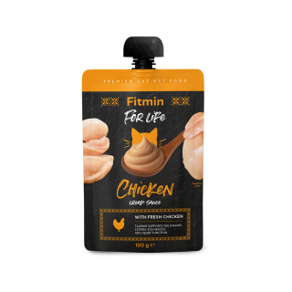 Fitmin For Life Cream sauce krémová kuřecí kapsička pro kočky 100 g