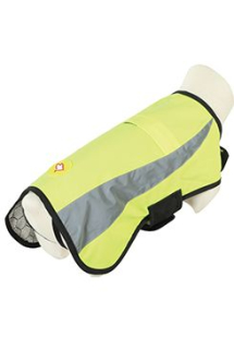 Obleček bunda pro psy REFLEXNÍ žlutá 55cm Zolux
