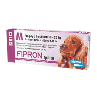 Antiparazitní spot-on Fipron pro střední psy (10 až 20 kg)